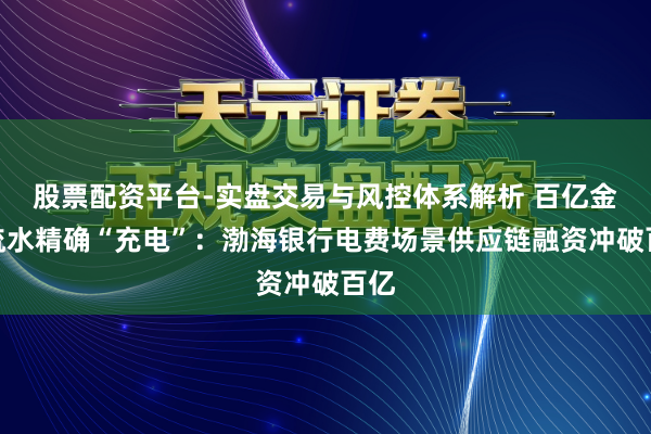 股票配资平台-实盘交易与风控体系解析 百亿金融流水精确“充电”：渤海银行电费场景供应链融资冲破百亿
